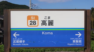 巾着田最寄絵の駅です