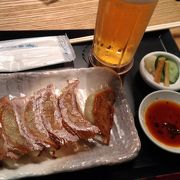 ビールと餃子のセット８００円