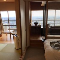 部屋から外を見た