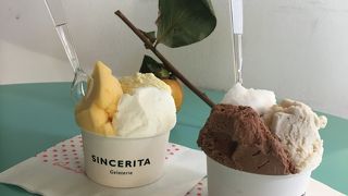 甘さ控えめさっぱり、美味しいジェラテリア