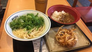 カレー朝食麺大盛！