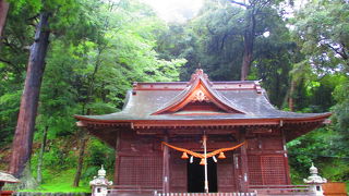 修禅寺のお隣に静かに佇む厳かな雰囲気の神社です。