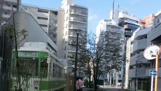 懐かしいね、緑と白の都電