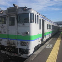 美瑛駅にて記念撮影。