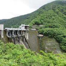 井川ダムまでは徒歩数分