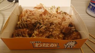 外はカリっと、中はとろーり食感のたこ焼き