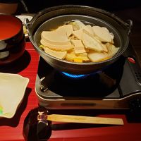 館内飲食店でいただいたせんべい汁