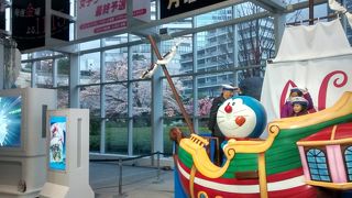 テレビ朝日の放送番組の展示があって、楽しめます。