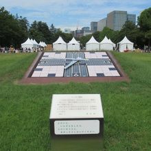 ソーラー時計と説明板