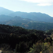 馬籠 陣場上展望台(恵那山・馬籠宿)