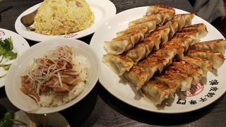 新宿だけど渋谷餃子。ボリュームと味に満足