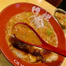 海老豚骨ラーメン。