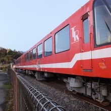 高千穂鉄道を走っていた観光列車の展示