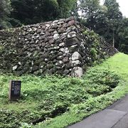 仙台：仙台城三の丸跡、城跡遺構が残っている