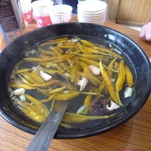 金針菜のスープ