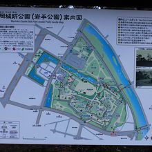 盛岡城跡公園案内図