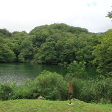 その前には落口の池