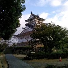 杵築城が見えてきました