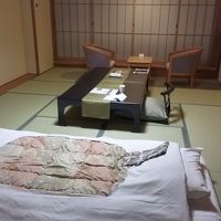 お布団は7時ころ敷きに来てくれました