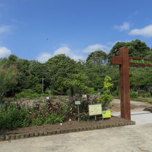 公園の入口
