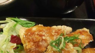 ランチは定食に自然薯