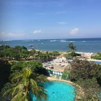 4階部屋のバルコニーから