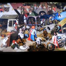 ブリューゲル（子）『ネーデルラントの諺』のタブレット解説