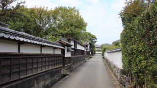 萩城城下町の一番東側の筋