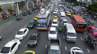 バンコク中心の大通り