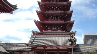 一番目立つのは五重塔