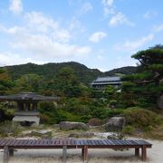 綺麗に整備された庭園