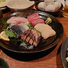 刺身の盛り合わせ