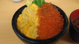 生ウニたっぷり、鮮度抜群