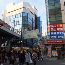 川越駅前の入り口
