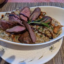 キノコのリゾット