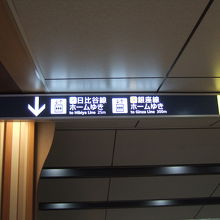 上野駅は銀座線とは離れています