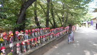 赤い風車とニット帽