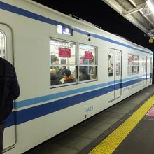 古い電車。そろそろなくなるか。