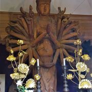『木造千手観音立像』は県内２位の巨像