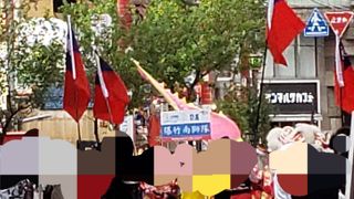 にぎやかな通りです。