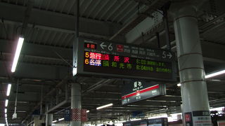 平日朝の上り列車