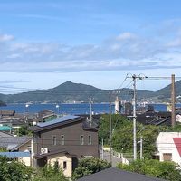 部屋風呂からの小豆島の風景