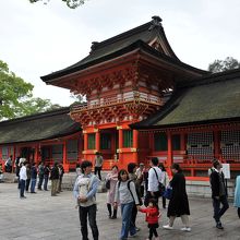 左端のクスノキがご神木だ