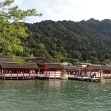 海に浮かぶ美しい厳島神社