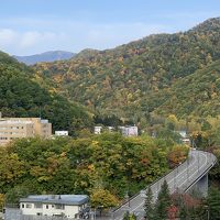 上層階からの眺め。紅葉が綺麗でした。