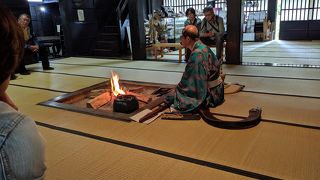 落ち着いて見学できる