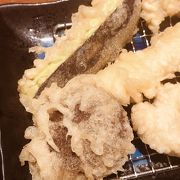 リーズナブルに天ぷらが食べられます