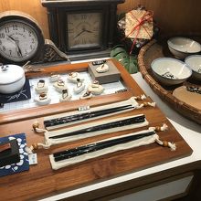 小物類のコーナー