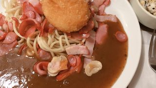 あんかけスパの老舗ヨコイが意外なところで食せました