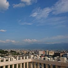 天守台からの甲府の景色